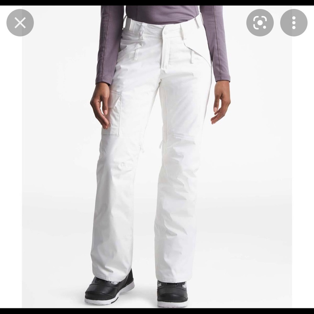 NORTH FACE WHITE SKI PANTS